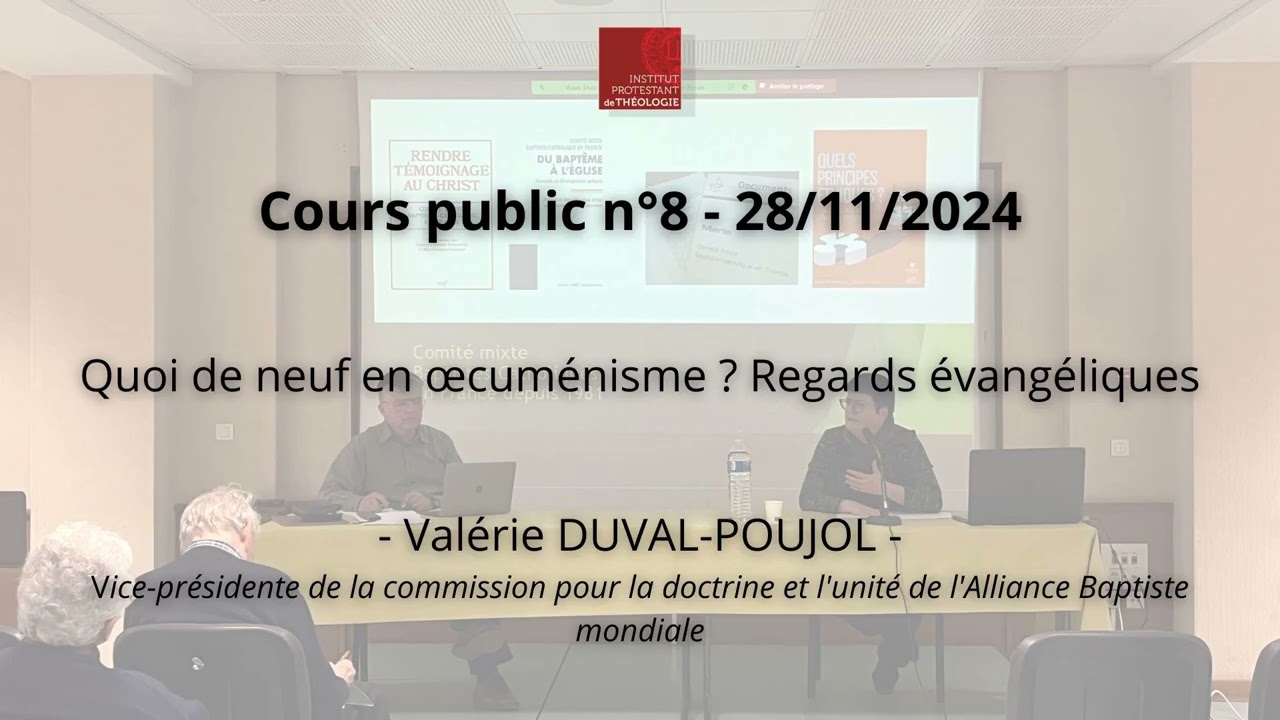 Cours public n°8 - Valérie DUVAL-POUJOL