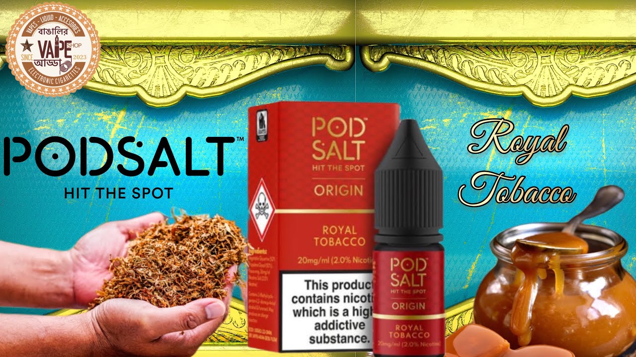 Podsalt Royal Tobacco Review  #vape #vaping #asmr #trending #podsalt #mukbang