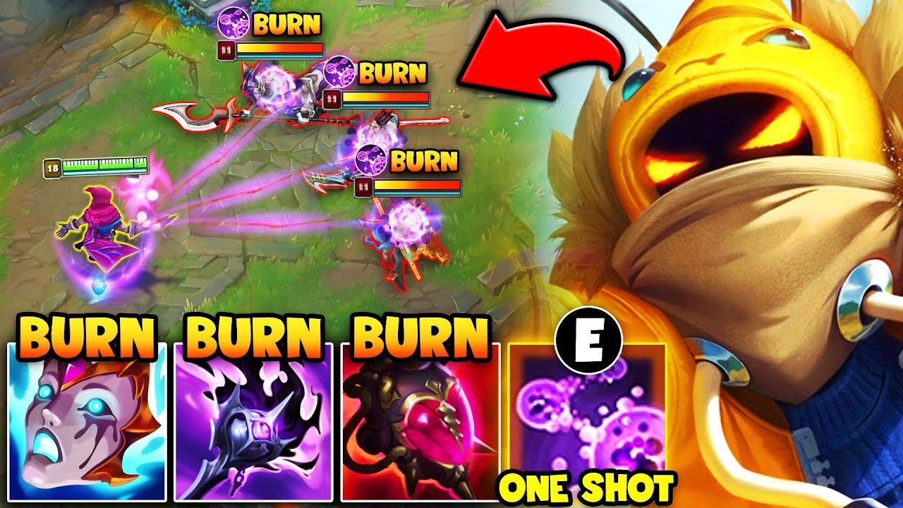 Malzahar but I build every burn item in the game and my E melts you from full health