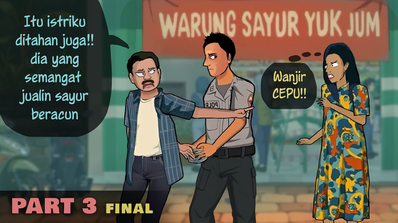 Persaingan Pedagang Sayur 3 - Kejatuhan Warung Yuk Jum | Kartun Animasi Drama