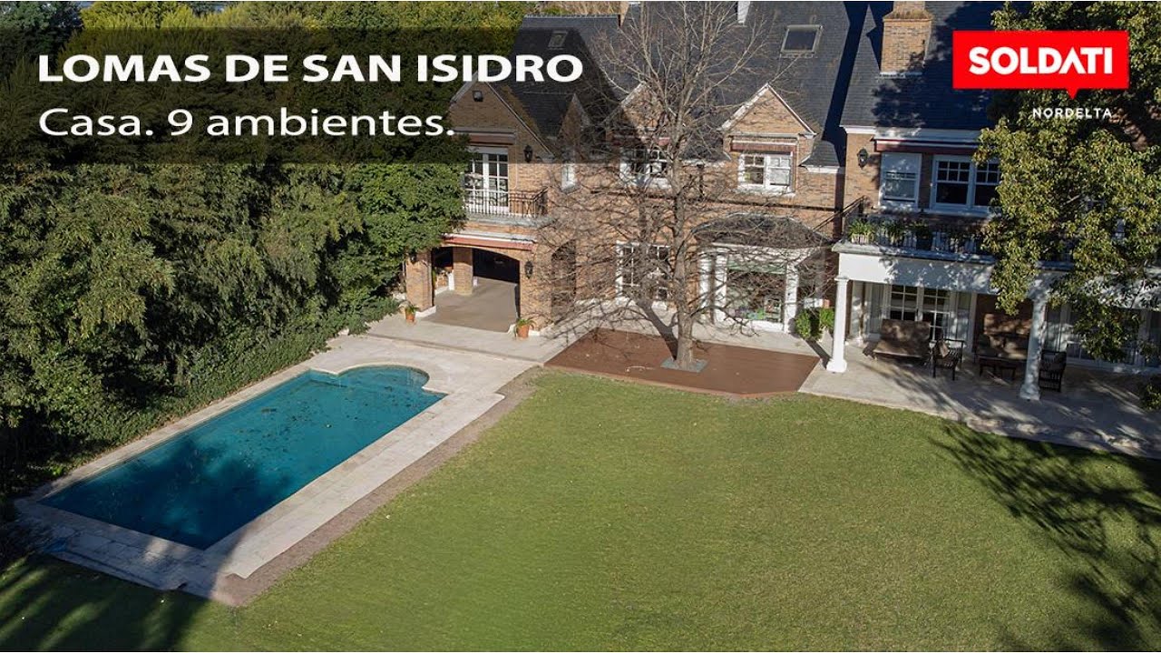 LOMAS DE SAN ISIDRO. CASA, 9 AMBS.