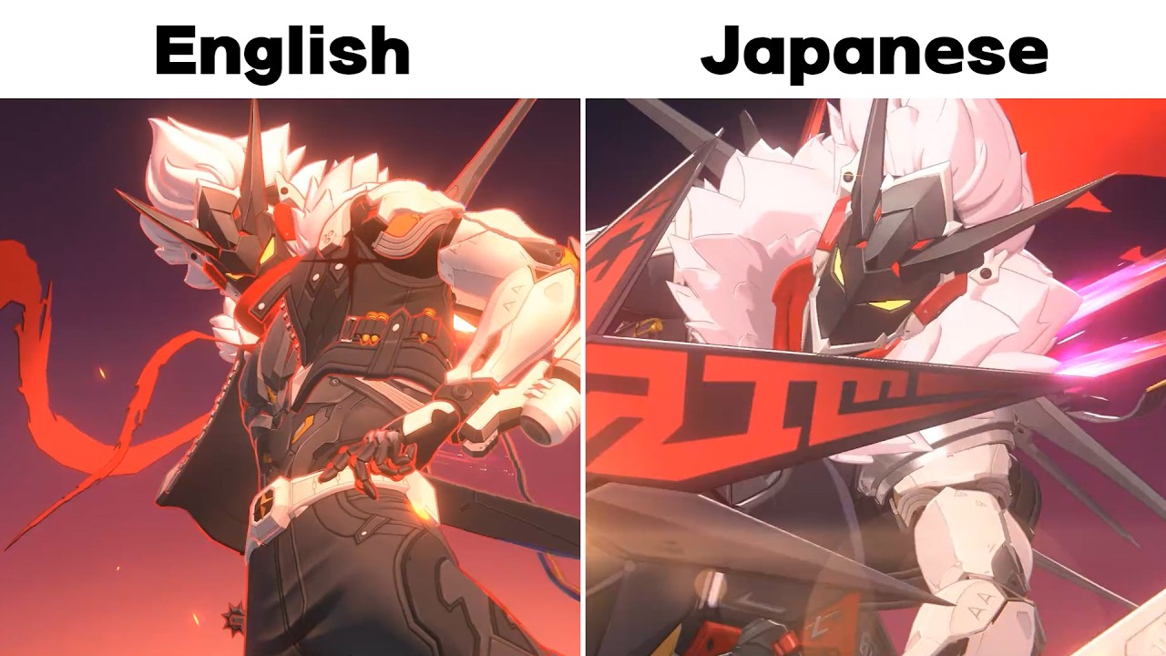 Starlight Billy English vs Japanese voicelines