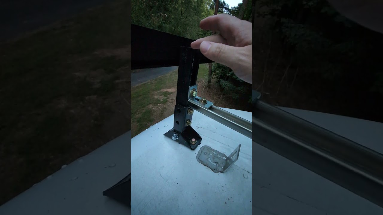 New DIY solar rack install for our Skoolie