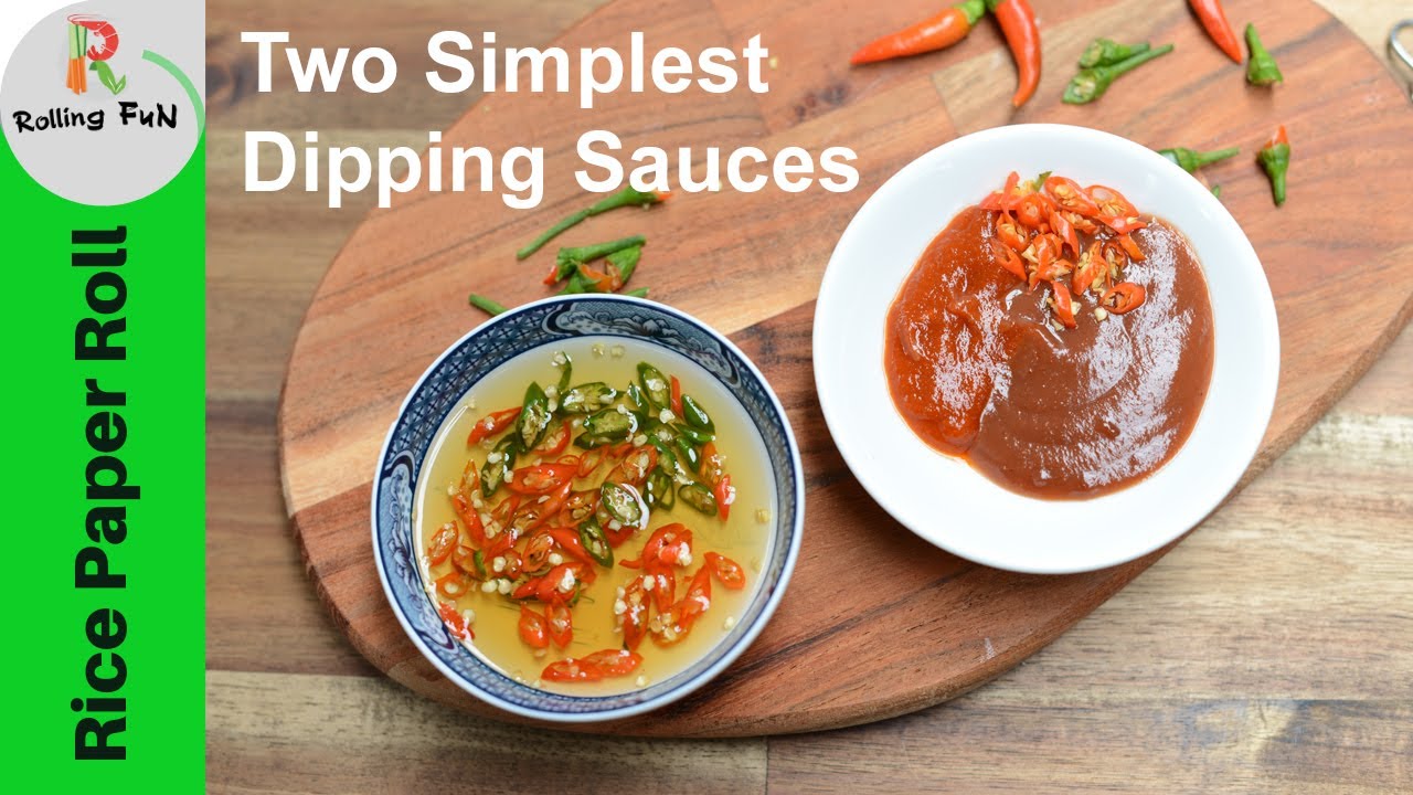 Two Simplest Dipping Sauces For The Rolls -To Make & Master Rice Paper Rolls #WithMe | Rolling Fun