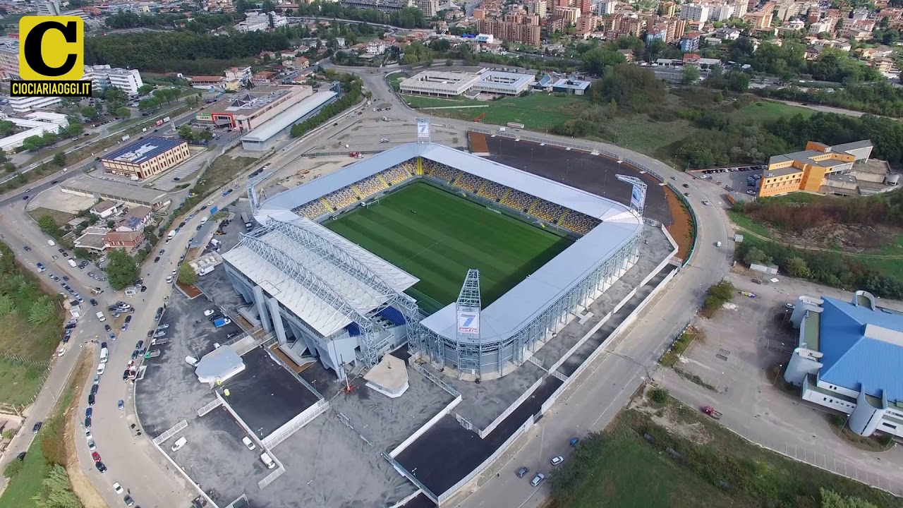 Stadio Benito Stirpe: le spettacolari immagini girate dal drone