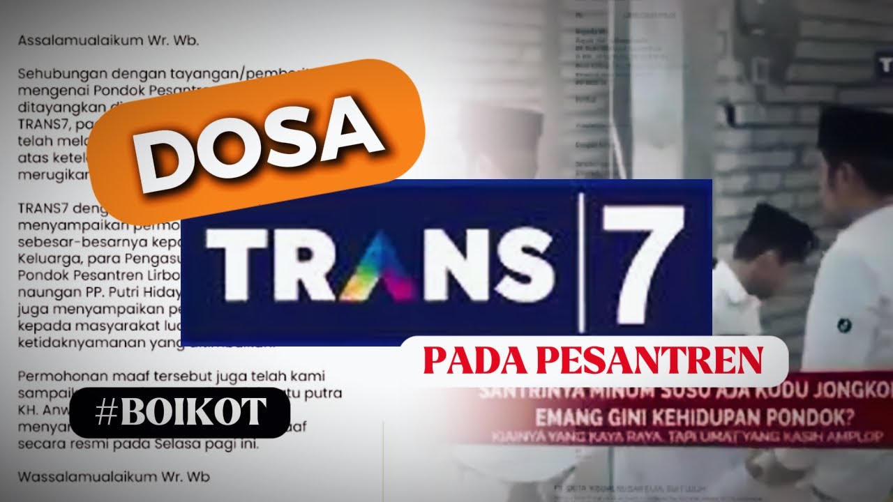 Будьте смелее... Trans7 высмеивает этикет исламской школы-интерната