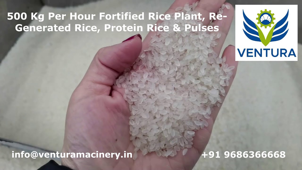 High Capacity FRK Lines - 500 kg Per Hour Fortified Rice, Vitamin Rice & Pulses Plant