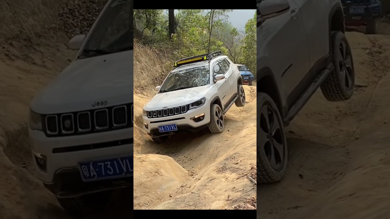 Jeep Compass performs off-road test #shorts #jeep