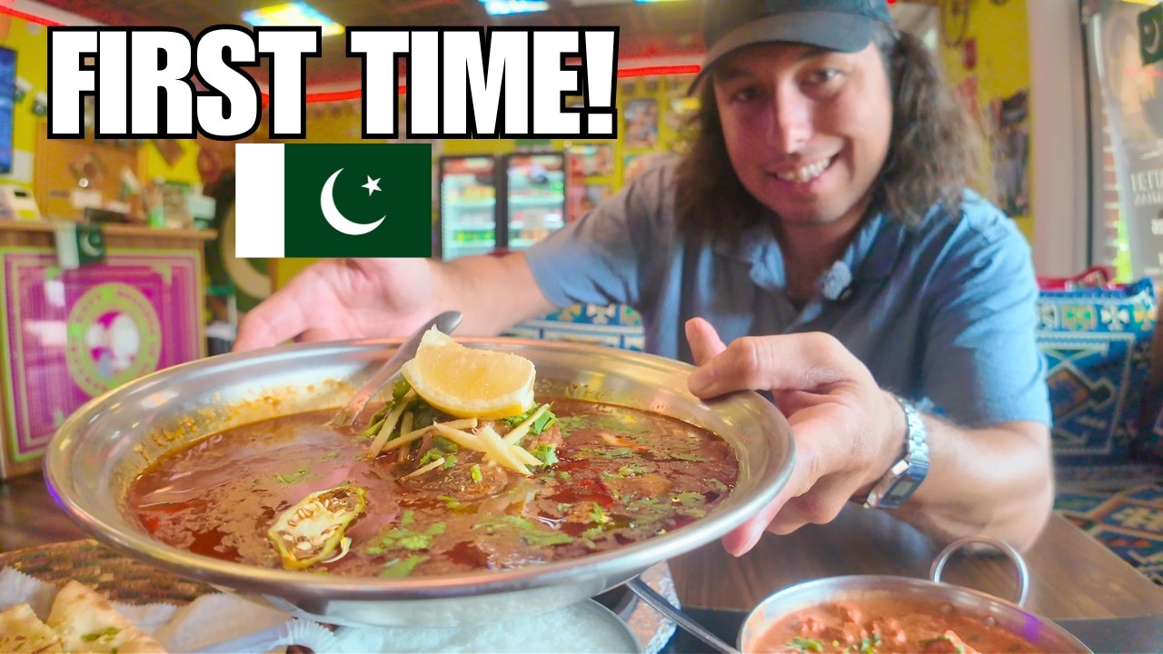 American Tries Pakistani Food for the First Time 🇵🇰
