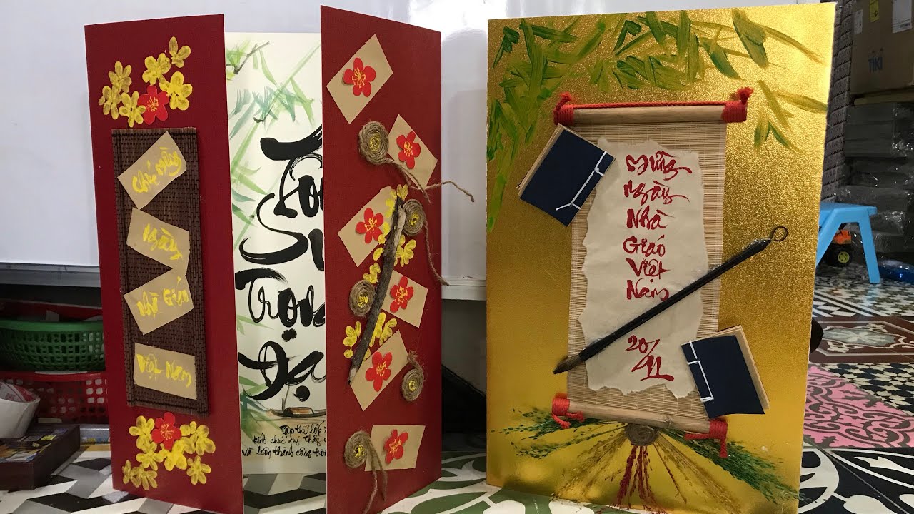 Làm thiệp Siêu To Khổng Lồ tặng thầy cô 20/11