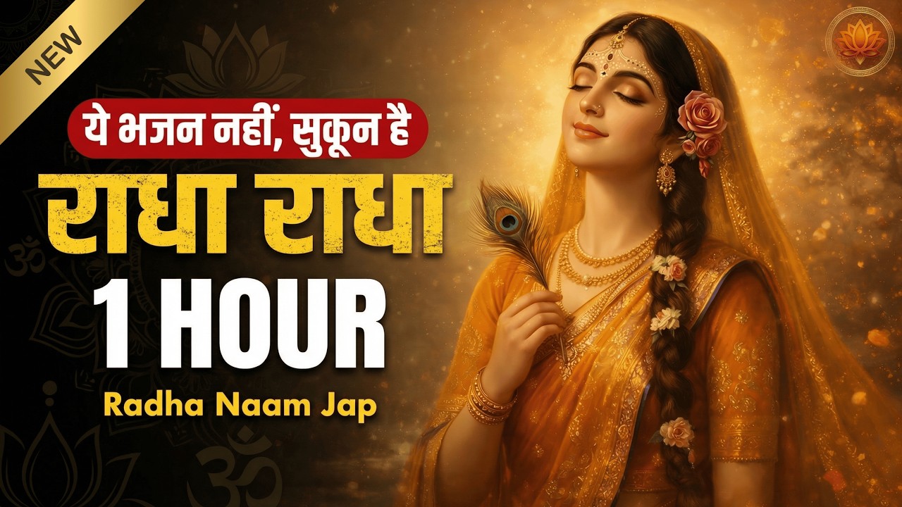 अखंड श्री राधा नाम जप | NEW VERSION | Shri Radha Naam Jaap Continuous 1 Hour | Radha Naam Dhun