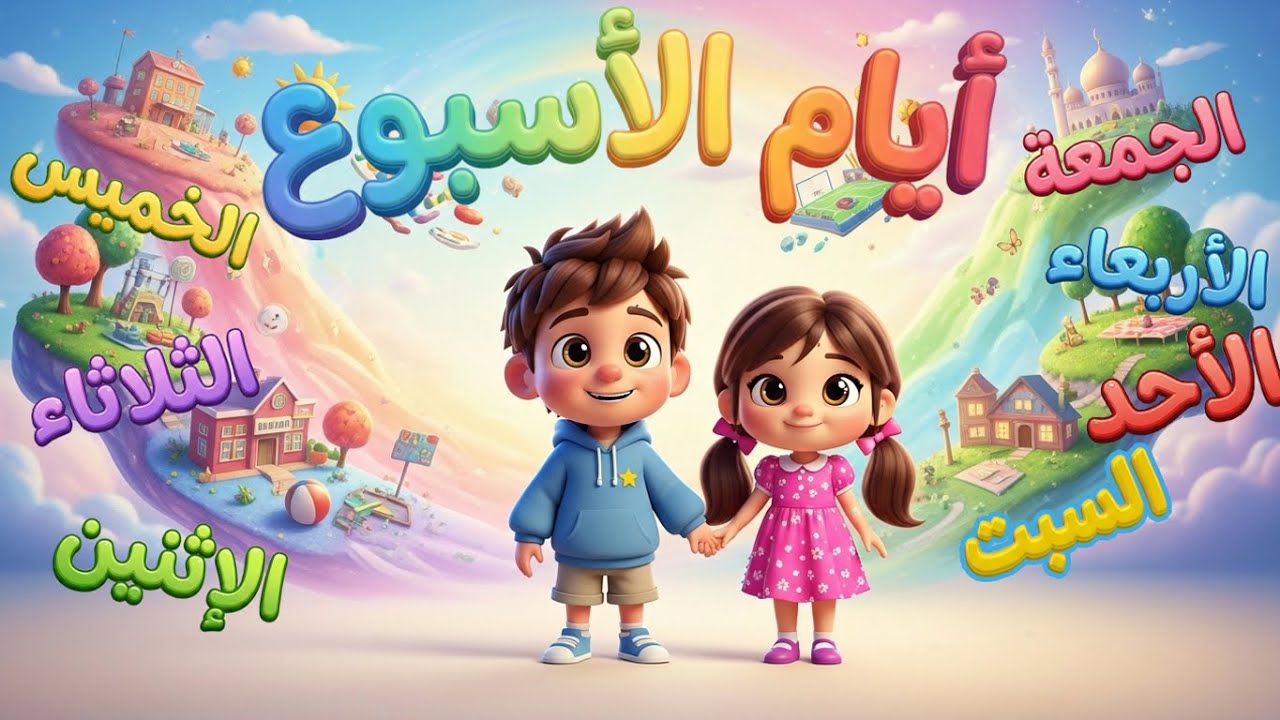 أغنية أيام الأسبوع للأطفال 🗓️ تعلم أيام الأسبوع باللغة العربية 🎶