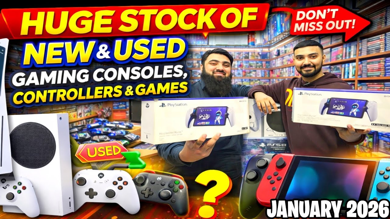 New Used Gaming Consoles,Games,Controllers Latest Prices And Rental Packages On January 2026...