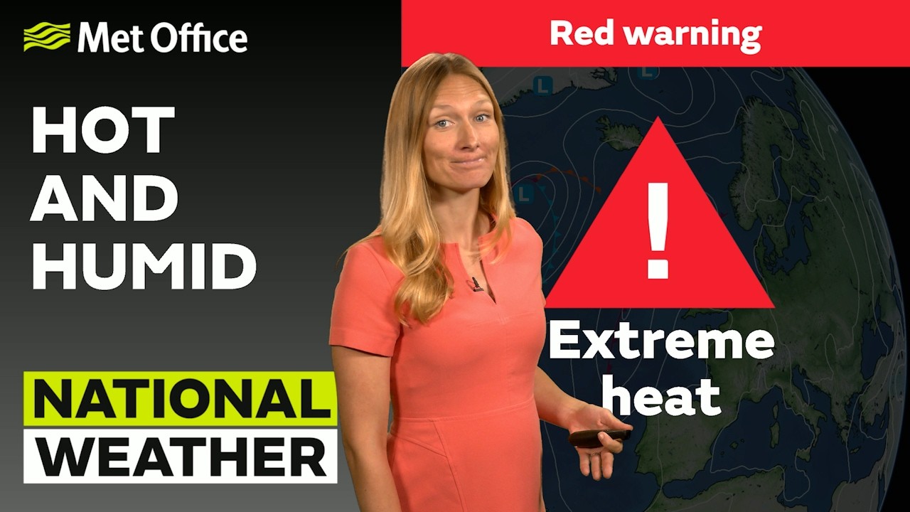 25.06.2026 &mdash; Грозы, жаркая ночь &mdash; Вечерний прогноз погоды в Великобритании &mdash; Met Office Weather