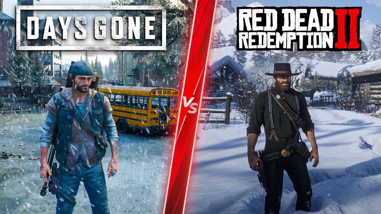 Days Gone vs RDR2 - Direct Comparison! Attention to Detail & Graphics!