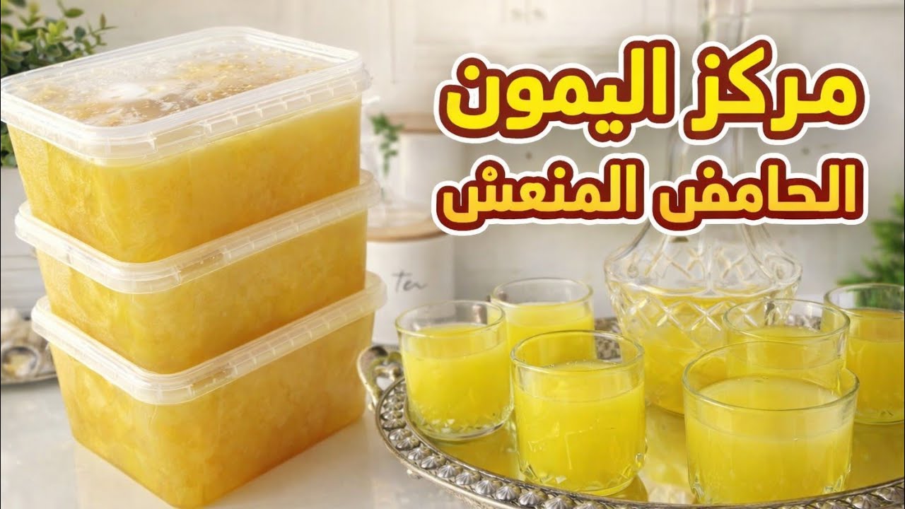 أحسن من أي مونادا جاهزة⁉️ مركز عصير الليمون الحامض  يدوم اكثر من سنة كاملة