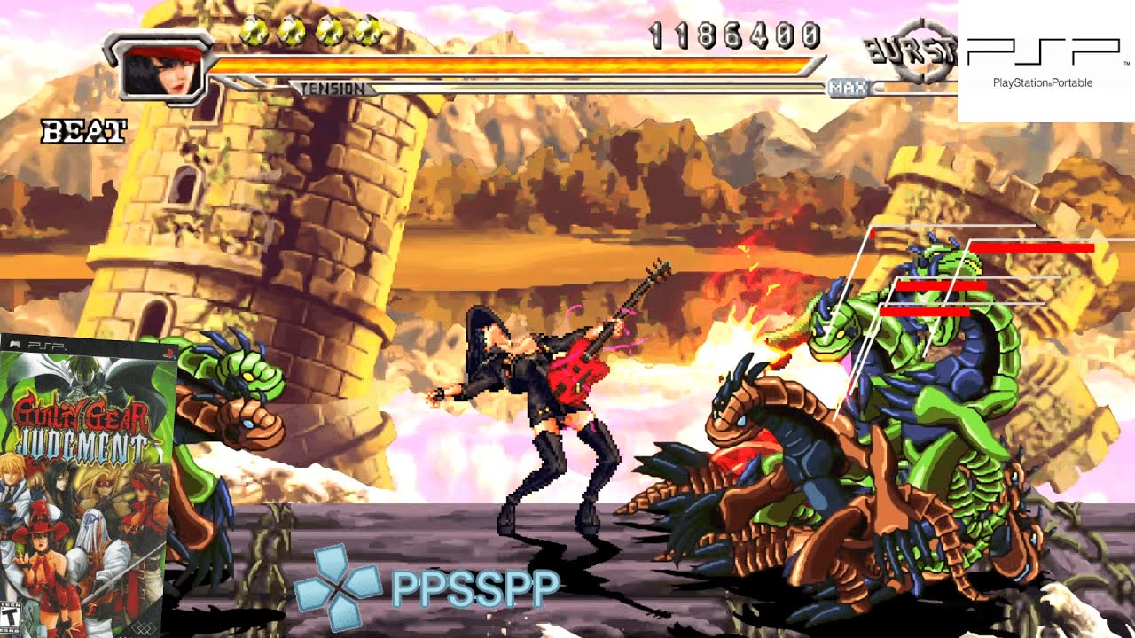 Guilty Gear Judgment (2006) Sony PlayStation Portable (PSP) Gameplay in HD (PPSSPP)
