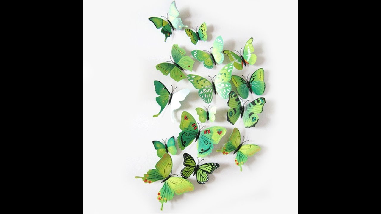 Butterfly Wall Decals - Butterfly Wall Decals - Diy 3D Butterfly Wall Decals