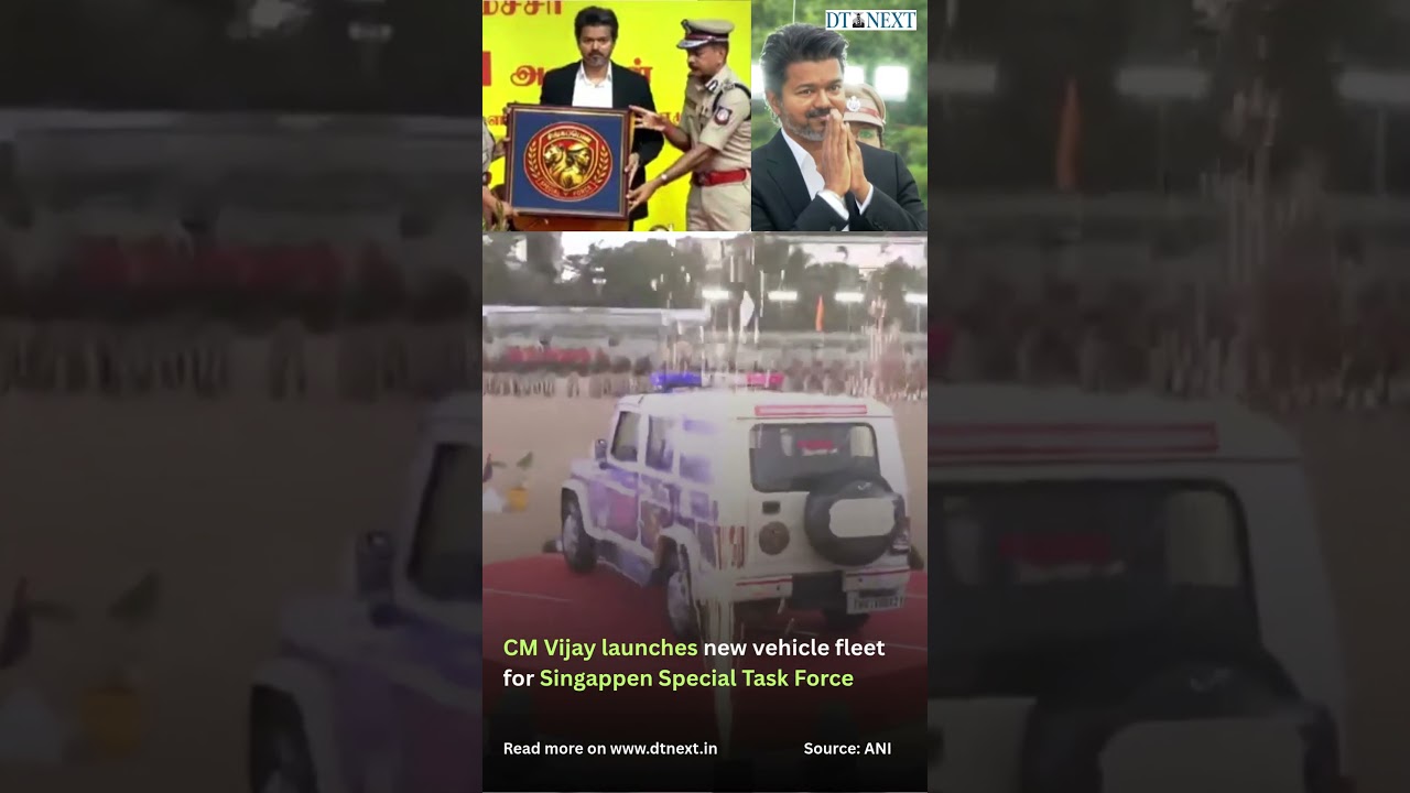 CM Vijay launches new vehicle fleet for Singappen Special Task Force