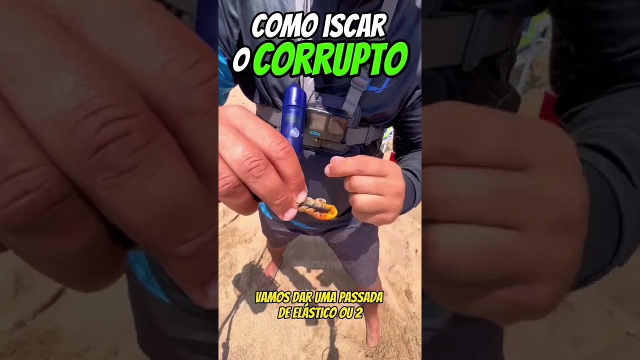 Como ISCAR o CORRUPTO no ANZOL! Pesca de praia #pescanapraia #surfcasting #pescadepraia #pesca
