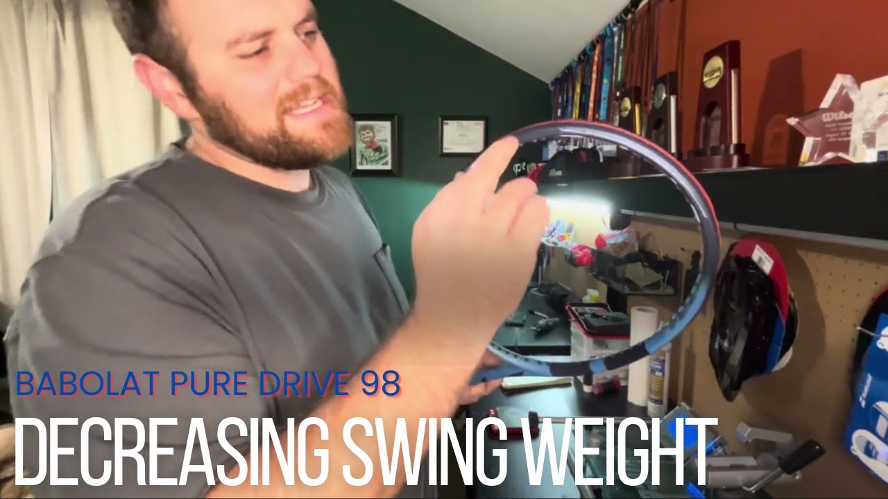 Pure Drive 98 | Decreasing Swing Weight | Customization | Master Racket Technician | college tennis