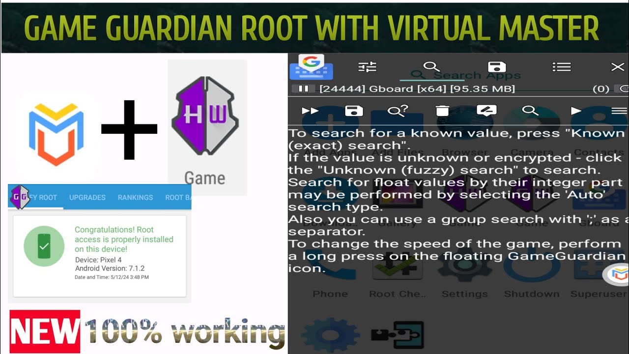 Game Guardian No Root Tutorial: Virtual Master Method