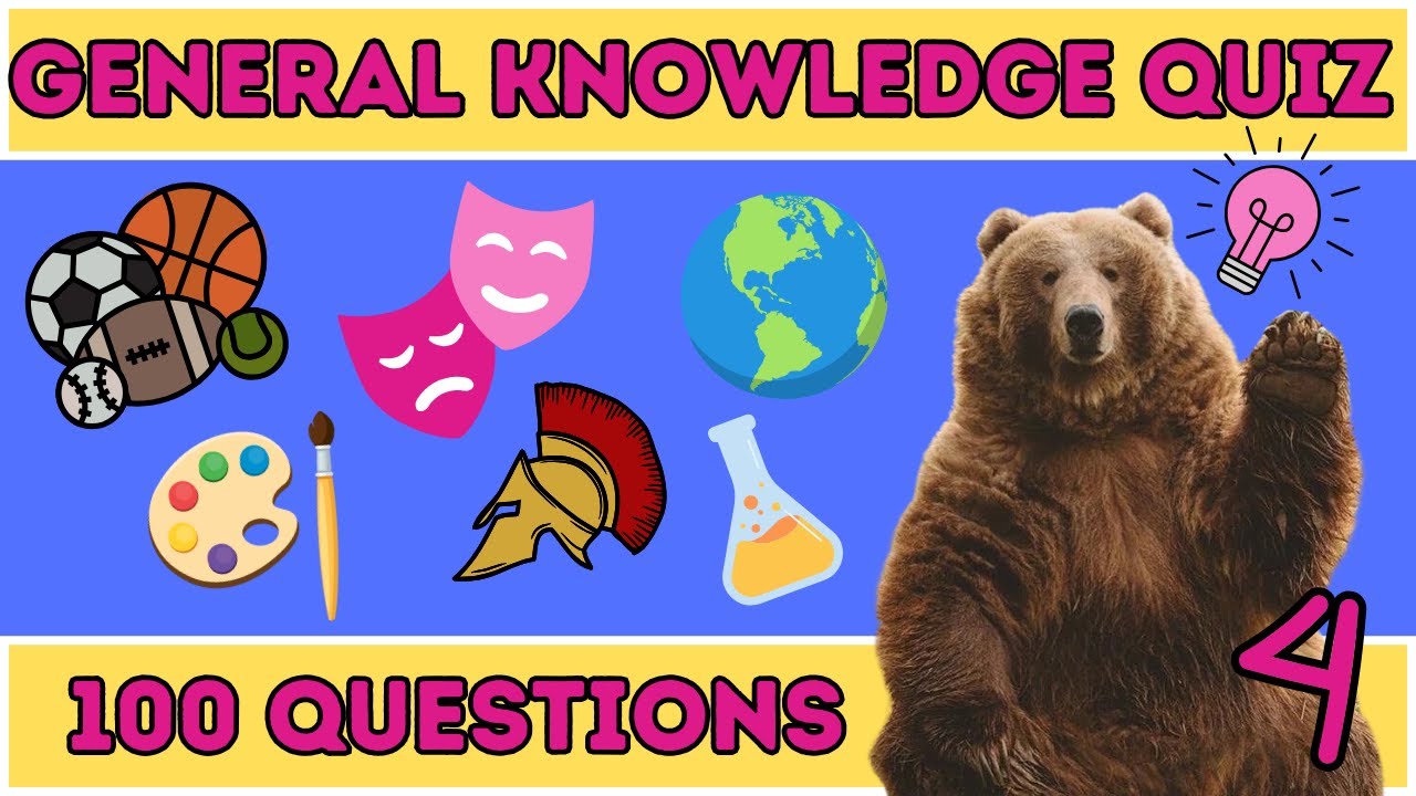 General Knowledge Trivia Quiz | Test Your Knowledge (10 Categories, 100 Questions) (4)