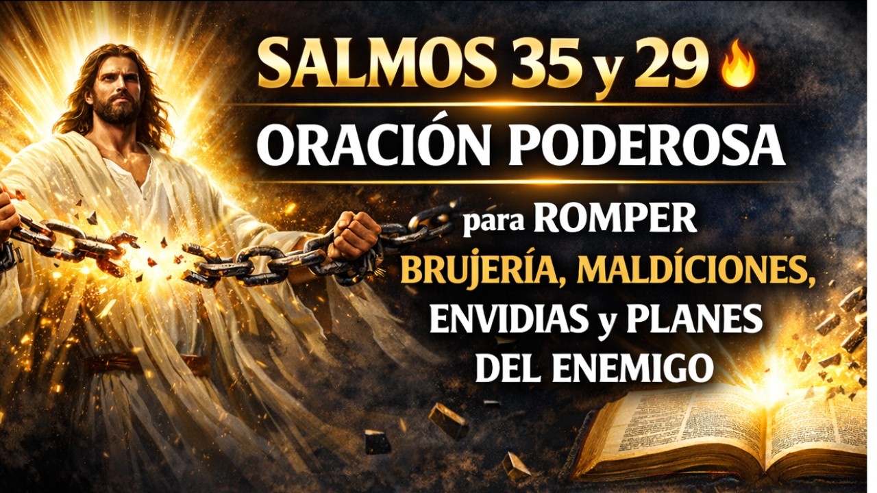 SALMOS 35 y 29   🔥 ORACIÓN PODEROSA para ROMPER BRUJERÍA, MALDICIONES, ENVIDIAS y PLANES DEL ENEMIG