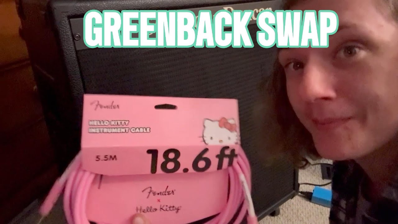CELESTION GREENBACK Swap AND SPEAKER COMPARISON!