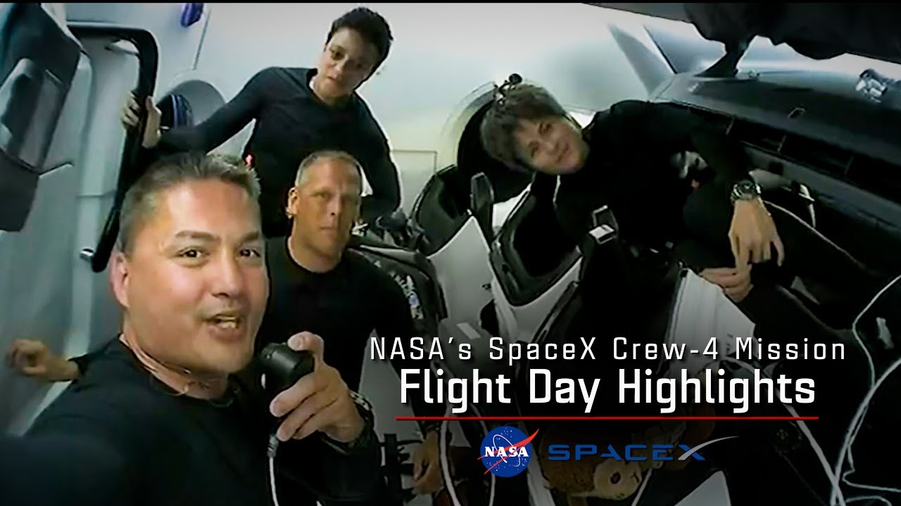 NASA's SpaceX Crew-4 Flight Day 2 Highlights