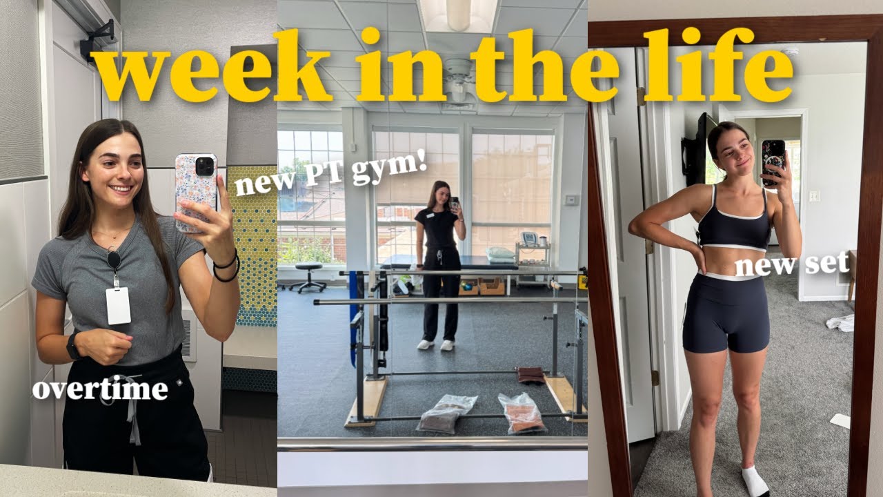 Week in the Life as Physical Therapists! | New PT Gym, Overtime, Game Night, and Dad's 60th!