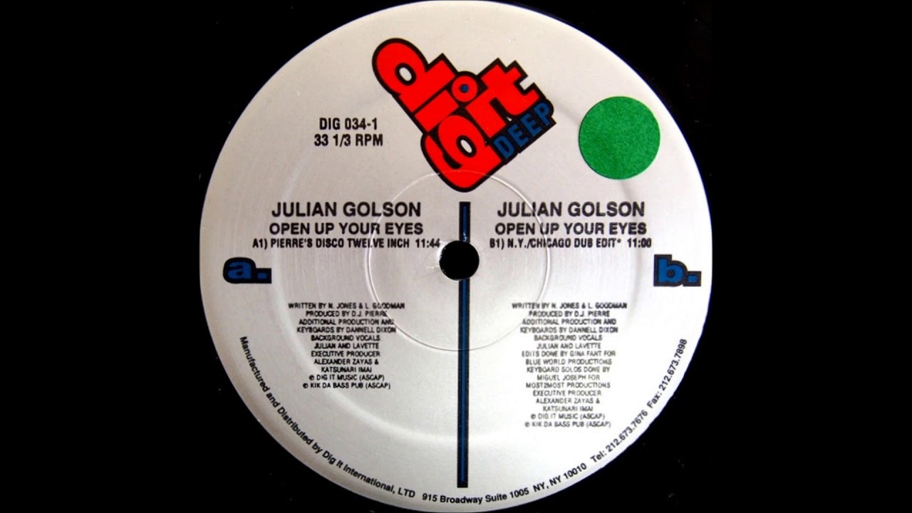 Julian Golson - Open Up Your Eyes (Pierre's Disco Twelve Inch)