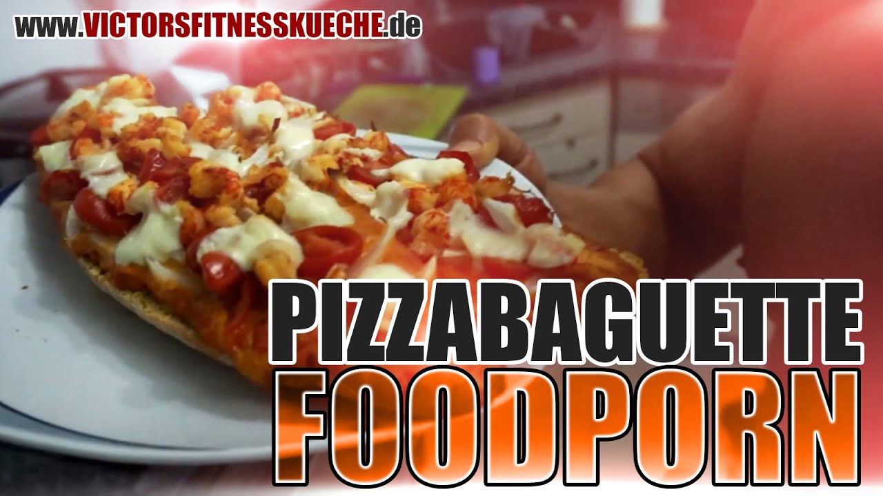 PIZZABAGUETTE - Selbstgemacht & Fettarm - Fast Cooking - Victor's Fitnessküche