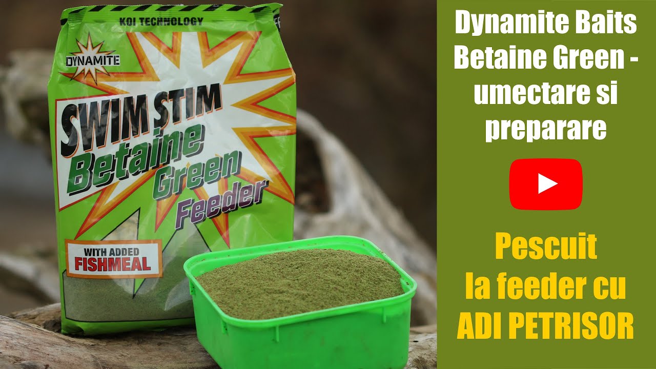 Dynamite Baits Betaine Green Feeder - umectare si preparare