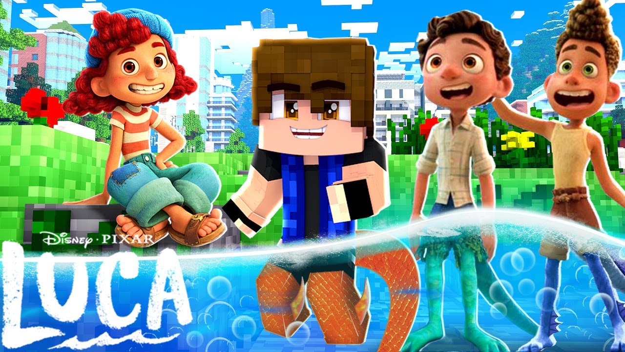 Minecraft - Who's Your Family? VIREI O NOVO IRMÃO DE LUCA E ALBERTO ! LUCA FILME !