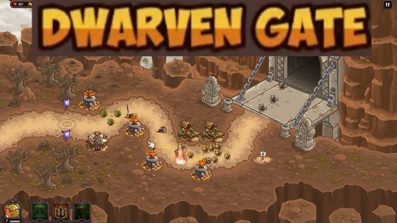 Kingdom Rush Vengeance  - Dwarven Gate  -  Veteran