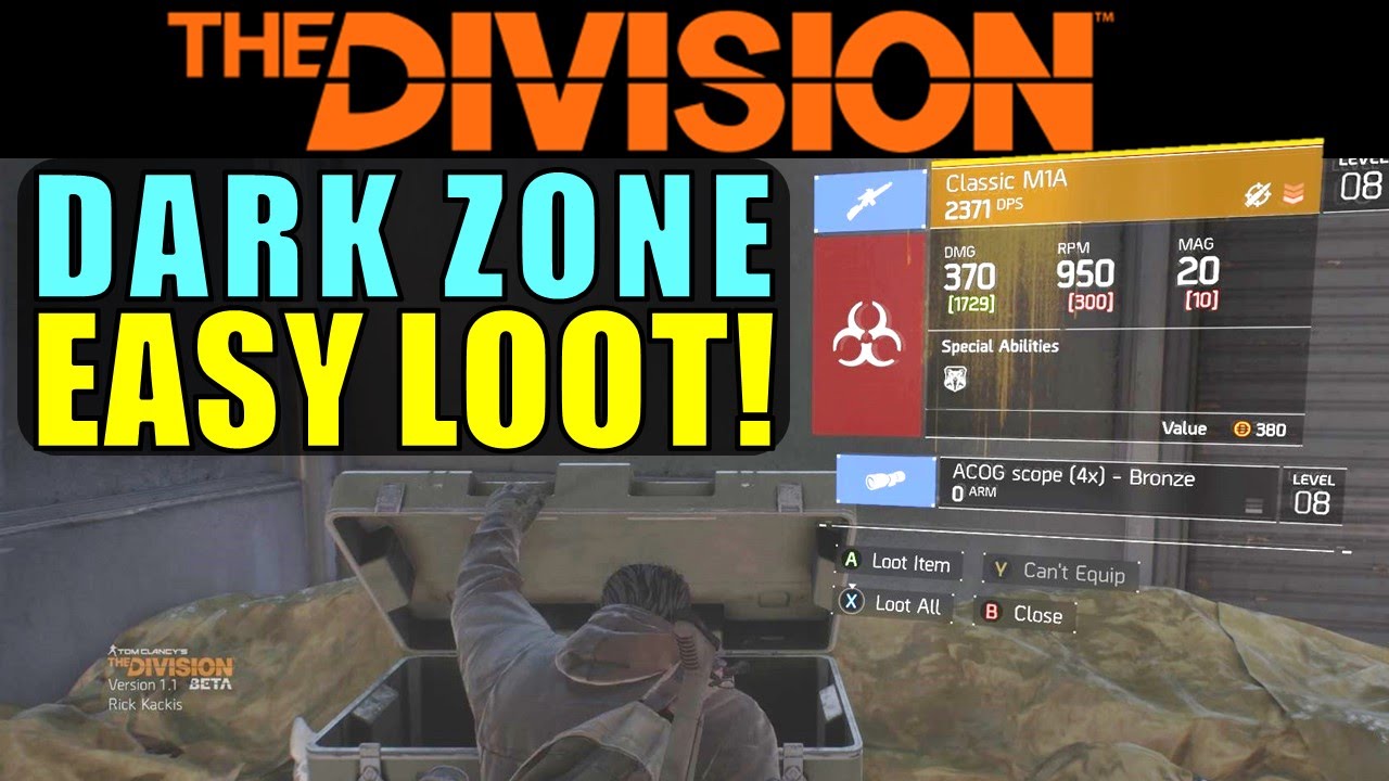The Division: BEST way to get LOOT in the DARK ZONE! | Dark Zone Farming Run!