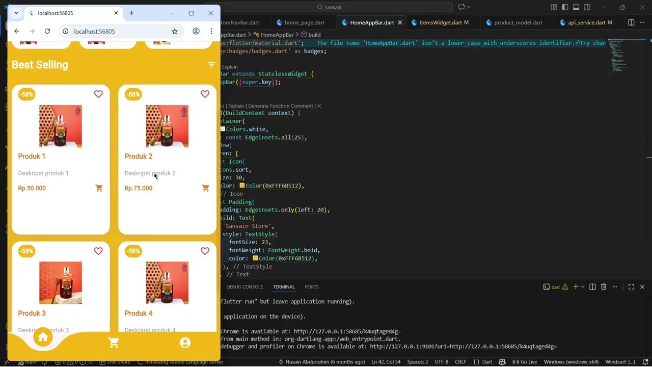 Demo E-Commerce Flutter