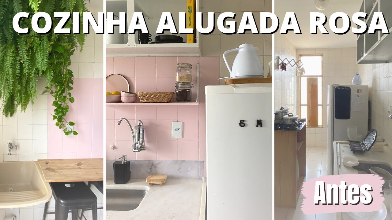 Inacreditável como ela conseguiu transformar essa COZINHA ALUGADA sem quebrar nada e com boas ideias