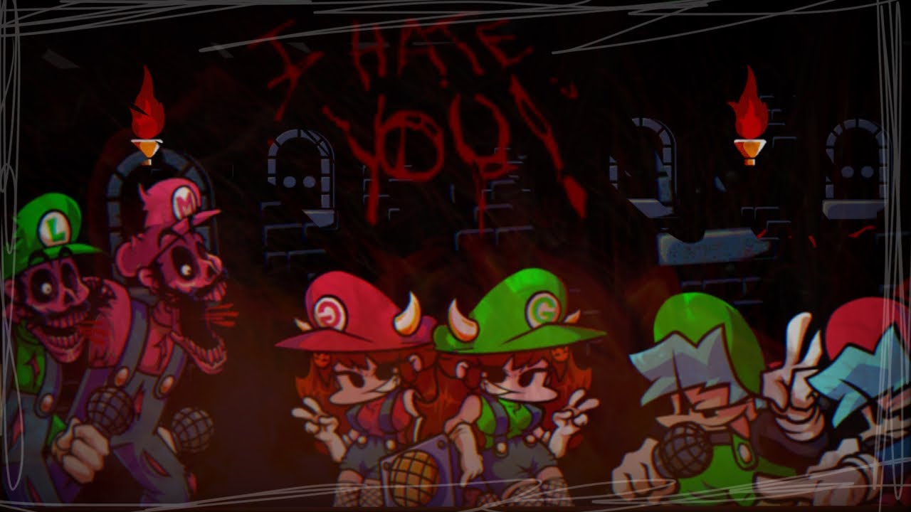 “I HATE YOU!!!” Fnf Mario’s madness v2 I hate you duet