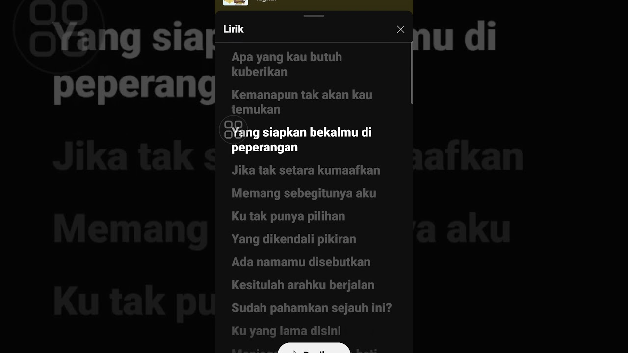 sedia aku sebelum hujan idgitaf #fypdong #liriklaguindo #liriklaguviral #idgitaf