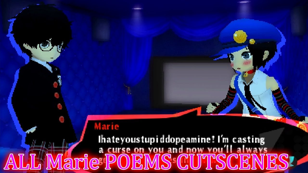 Persona Q2 New Cinema Labyrinth ALL Marie's Poems CUTSCENES