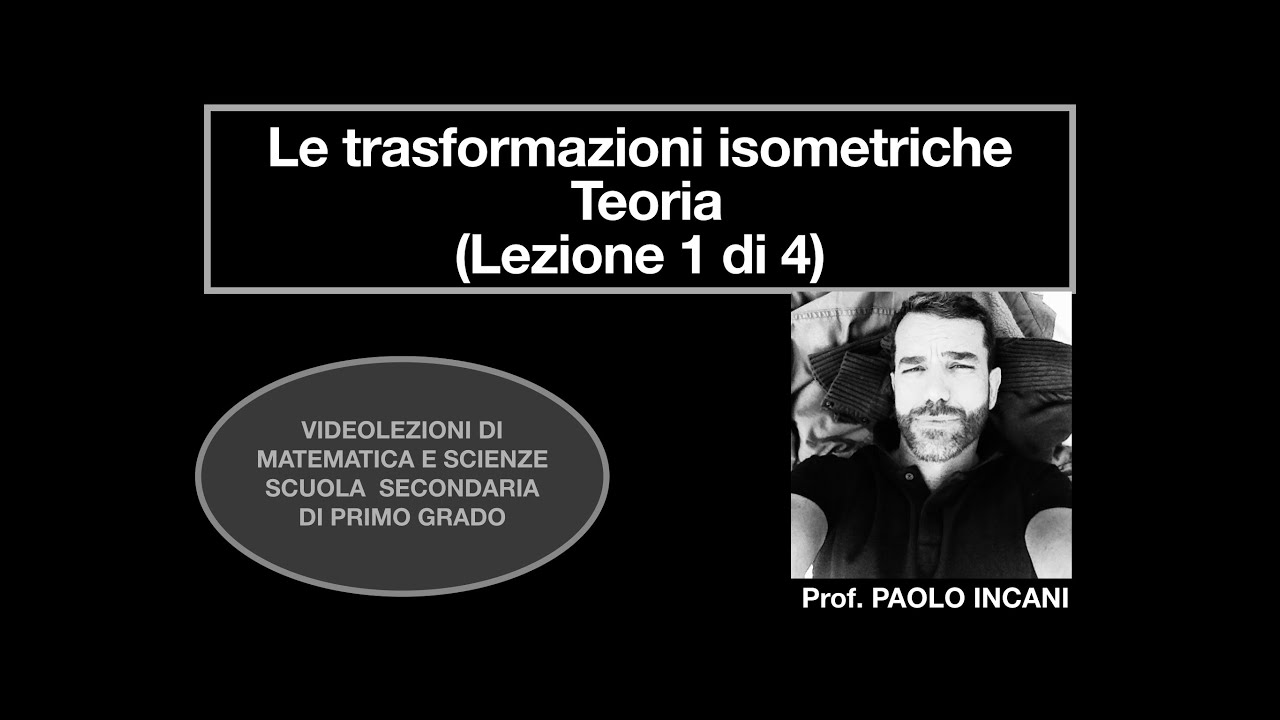 Le TRASFORMAZIONI ISOMETRICHE - Teoria (Lezione 1 di 4)