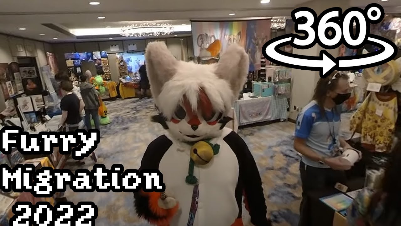 [4k 360 VR] Furry Migration Con and Dealers Den Walking Tour 2022