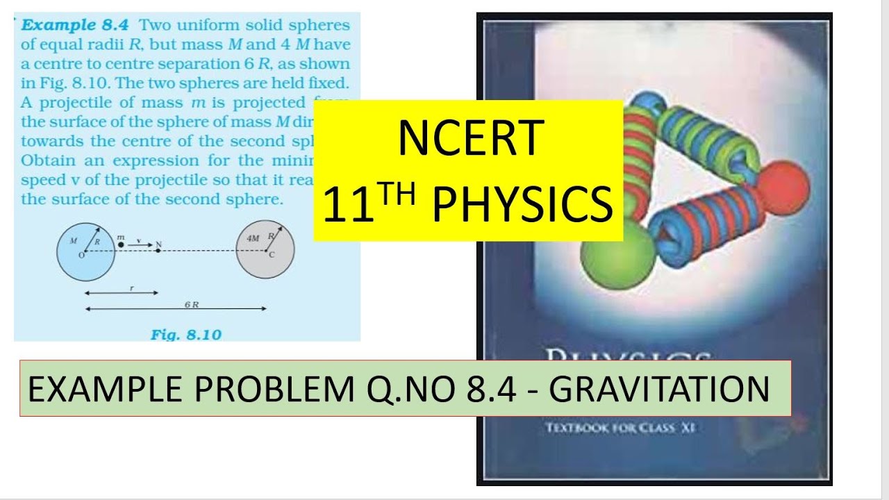 NCERT - TEXT BOOK PROBLEM | PHYSICS | GRAVITATION |EXAMPLE PROBLEM - Q .NO  8.4