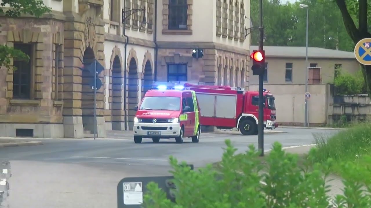 [Seltene Kombination] Rüstzug der Berufsfeuerwehr Chemnitz mit Reserve HLF