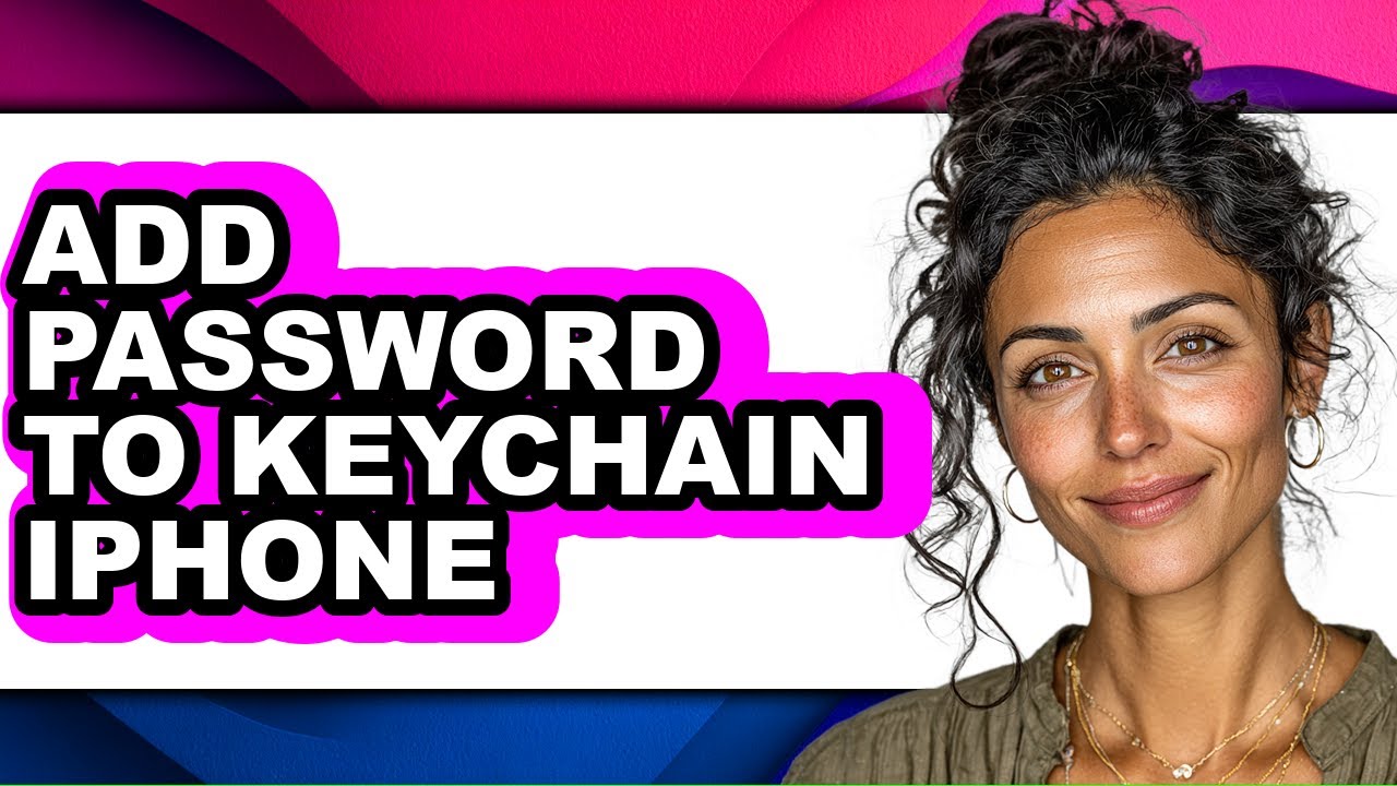 How to Add Password to Keychain Iphone (only Way)
