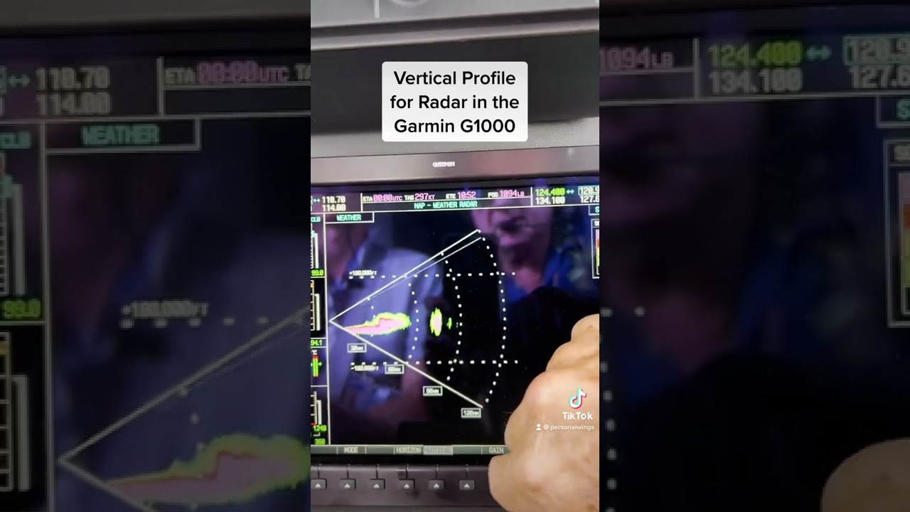 Dodging Thunderstorms Using the Vertical Radar Profile w/ Garmin G1000 in a CitationJet