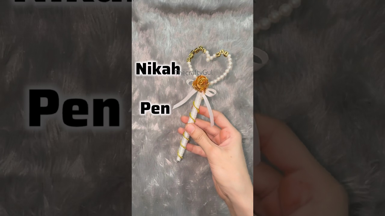 Nikah pen #nikah #weddingcrafts #wedding #muslimwedding @thecraftyGul
