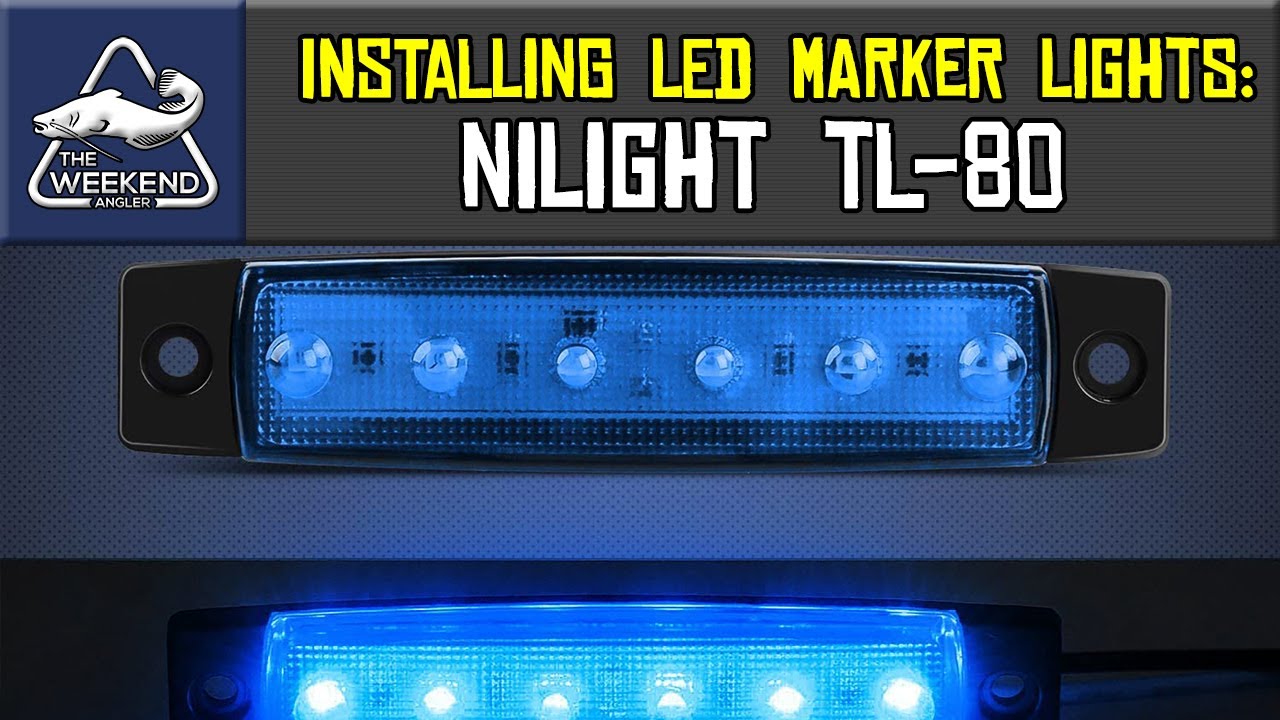 How To Install The Nilight TL-80 6 LED Blue 12v DC Marker Lights